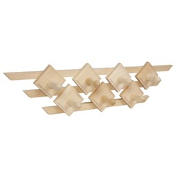 Полка-вешалка "Треугольник"  5-ти рожковая 50x33x24 см, липа
